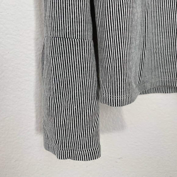 Urban Romantics • Neutral Pinstriped Buttoned Long Sleeve Shirt - Picture 13 of 13